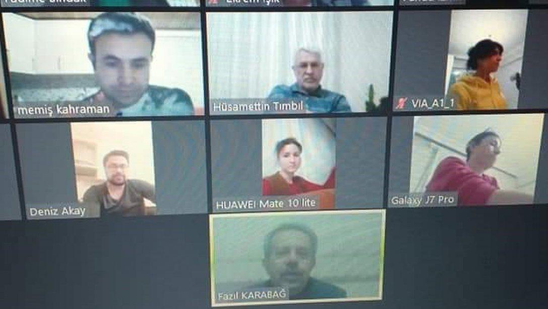 Milli Eğitim Müdürü Fazıl KARABAĞ, Video Konferans Toplantısına Katıldı