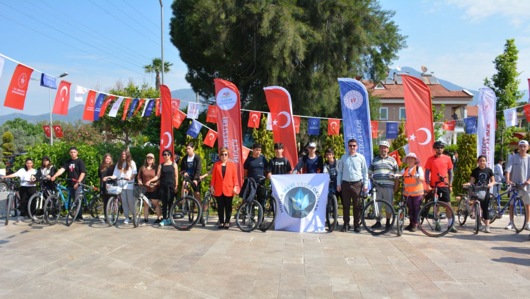 Mavi Yeşil Okullar Projesi Kapsamında Bisiklet Etkinliği Yapıldı.