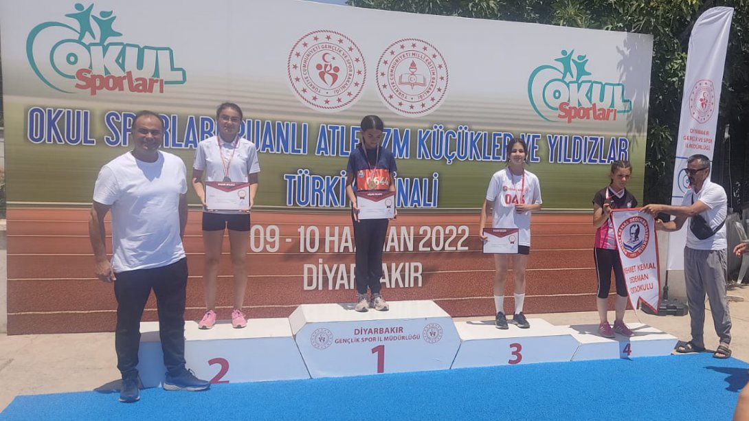 Okul sporları Atletizm Türkiye finallerine katılan öğrencilerimiz  madalyalarla döndü...