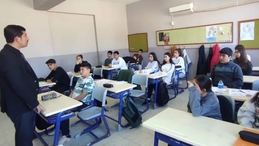 Milli Eğitim Müdürü Kerem KARAHAN Beyobası Yusuf Niyazi Pirci Ortaokulu'nu Ziyaret Etti