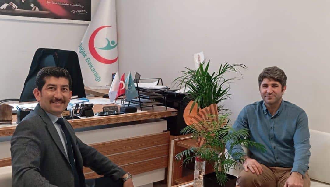Köyceğiz Milli Eğitim Müdürü Kerem KARAHAN, Köyceğiz Devlet Hastanesi Başhekimi Dr. Abdurrahman KÜL'ü Ziyaretti
